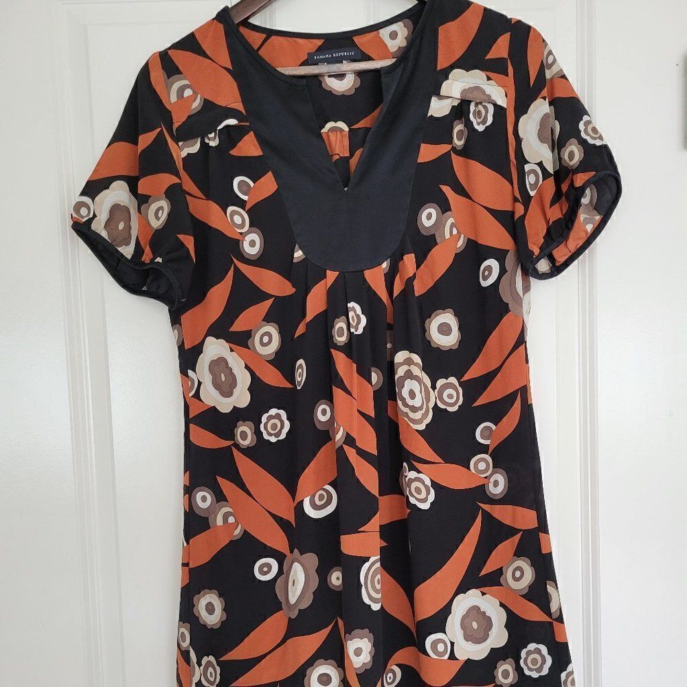 BANANA REPUBLIC Silk Floral Dress size M